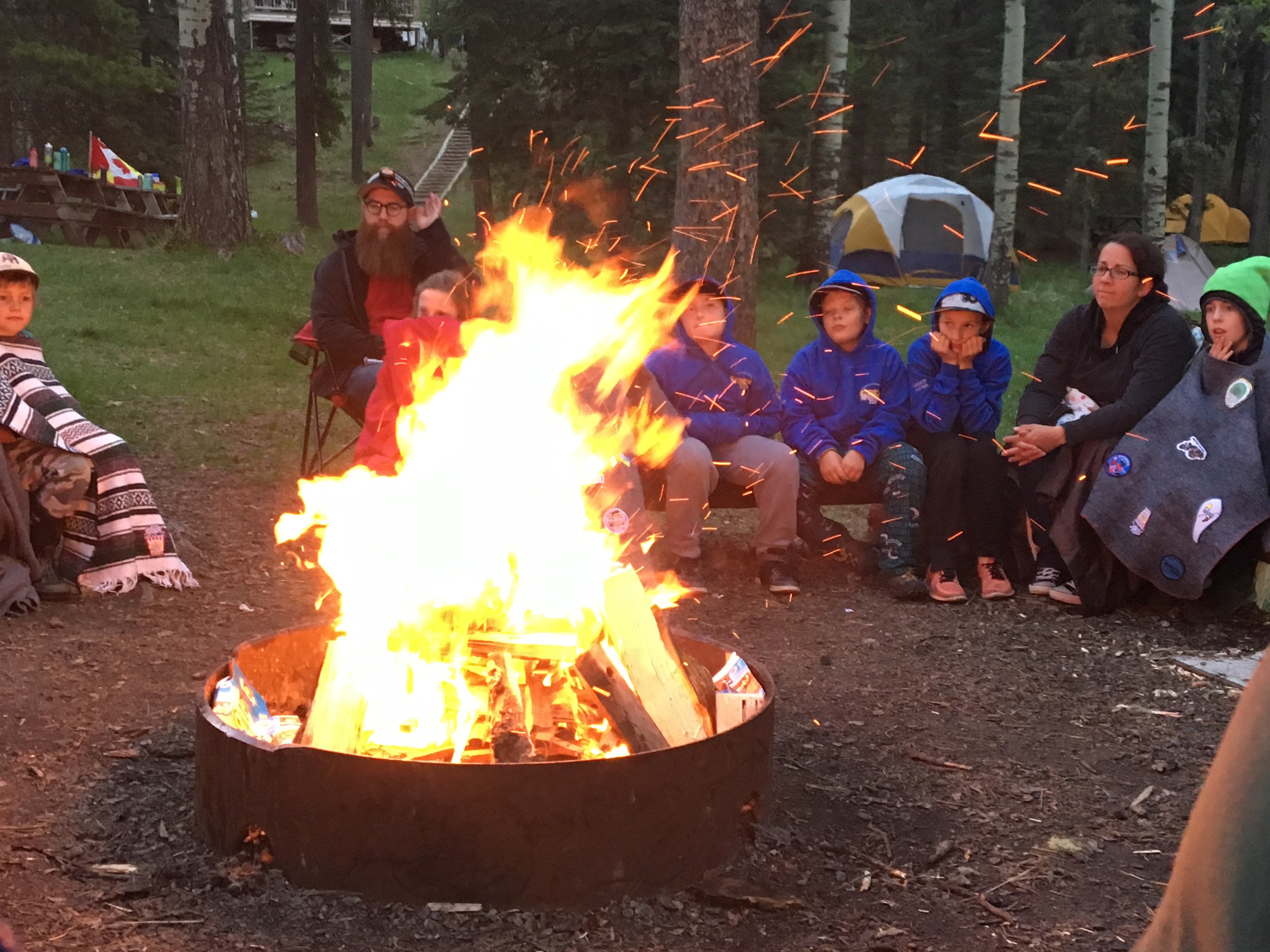 Youth group outdoor activity