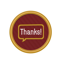 Thank a Scouter badge